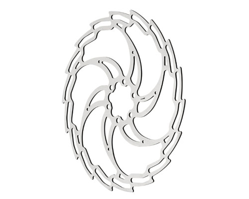 MARWI Union - Disque de frein wind cutter acier 160mm 6 trous